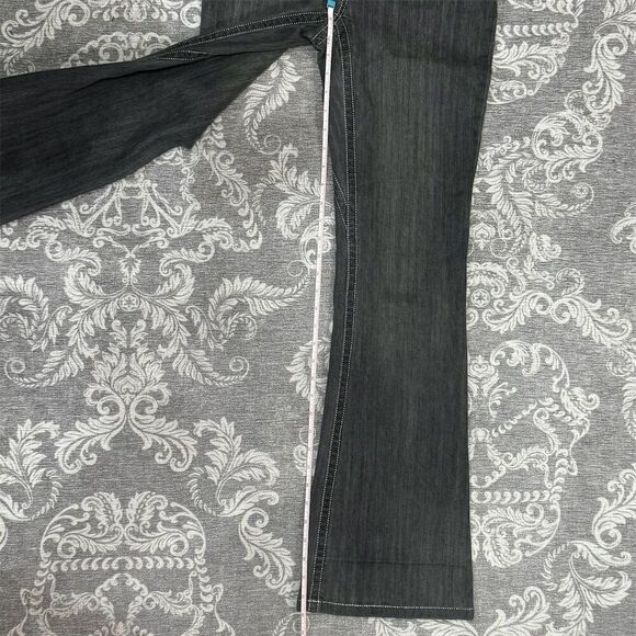 Boston Proper Women's Flare Jeans Size 4 Gray Wash Stretch Denim - Picture 6 of 12